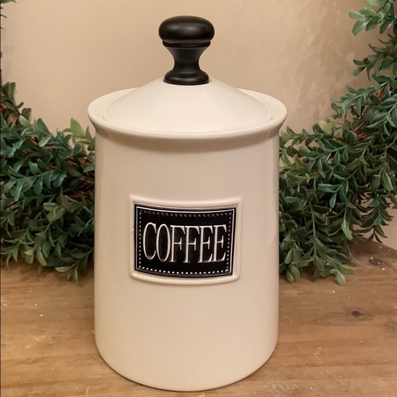 Other - HP🎉Modern Farmhouse Black & White Ceramic Coffee